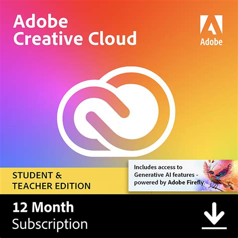 Adobe creative cloud student - What's included with Creative Cloud All Apps for students and teachers. What’s included with Creative Cloud All Apps for students and teachers ... Illustrator. Premiere Pro. Acrobat Pro. Adobe Express. Adobe Firefly. After Effects. InDesign. Lightroom. Adobe XD. Audition. Animate. Dreamweaver. Apps. Photoshop. …